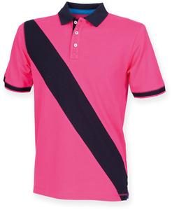 Front Row FR212 - POLO BANDE DIAGONALE HOMME