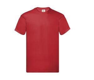 Fruit of the Loom SC220 - T-Shirt Col Rond Homme Rouge