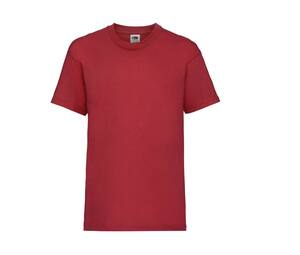 Fruit of the Loom SC231 - Tee shirt Enfant Value Weight Rouge
