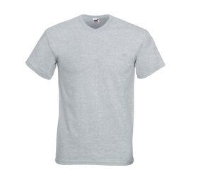 Fruit of the Loom SC234 - Tee Shirt col V Homme Valueweight Heather Grey