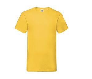 Fruit of the Loom SC234 - Tee Shirt col V Homme Valueweight Sunflower