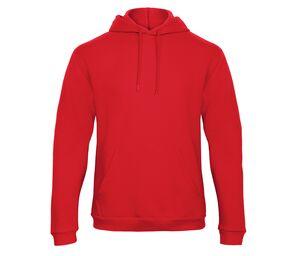 B&C ID203 - Sweatshirt À Capuche Red
