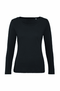 B&C BC071 - Tee-shirt coton bio femme LSL Noir