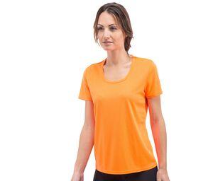 SANS ÉTIQUETTE SE101 - Tee-shirt respirant femme sans étiquette de marque Argent