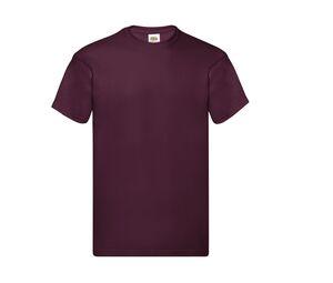 Fruit of the Loom SC220 - T-Shirt Col Rond Homme Bourgogne