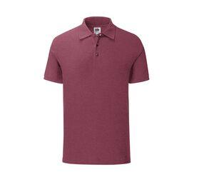 FRUIT OF THE LOOM SC3044 - Polo ICONIC Heather Burgundy