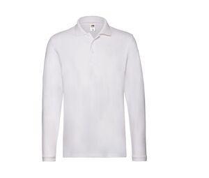 FRUIT OF THE LOOM SC384 - Premium Polo Long Sleeves Blanc
