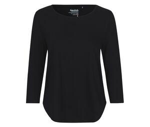NEUTRAL O81006 - T-shirt femme manches 3/4 Noir