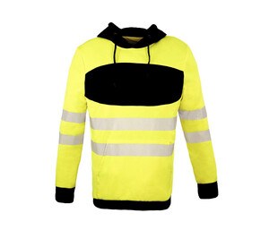 KORNTEX KX420 - Sweat-shirt à capuche haute visibilité Yellow / Black