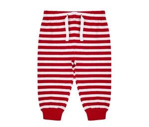 LARKWOOD LW085 - Pantalon de pyjama bébé Red / White Stripes