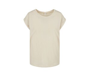 Build Your Brand BY021 - T-shirt à épaules étendues pour dames Sand