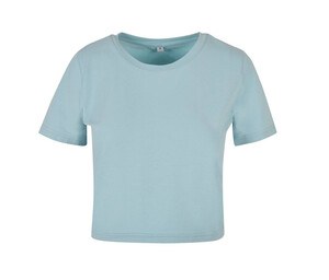 BUILD YOUR BRAND BY042 - T-shirt femme "cropped" Océan Blue