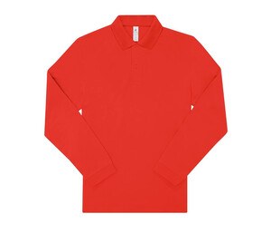 B&C BCU425 - Polo manches longues 180 Red