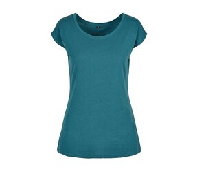BUILD YOUR BRAND BYB013 - Tee-shirt encolure large Teal