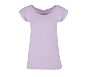 BUILD YOUR BRAND BYB013 - Tee-shirt encolure large Lilac